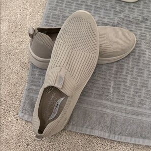 Skechers Women’s Beige Slip-On Loafers